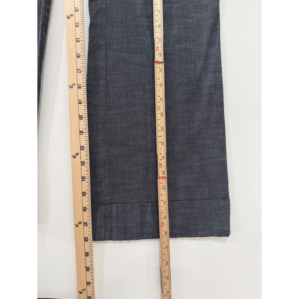 Rafaella Petites Heathered Denim Lightweight Wide Leg Trousers Size 10P W409 - Picture 7 of 9